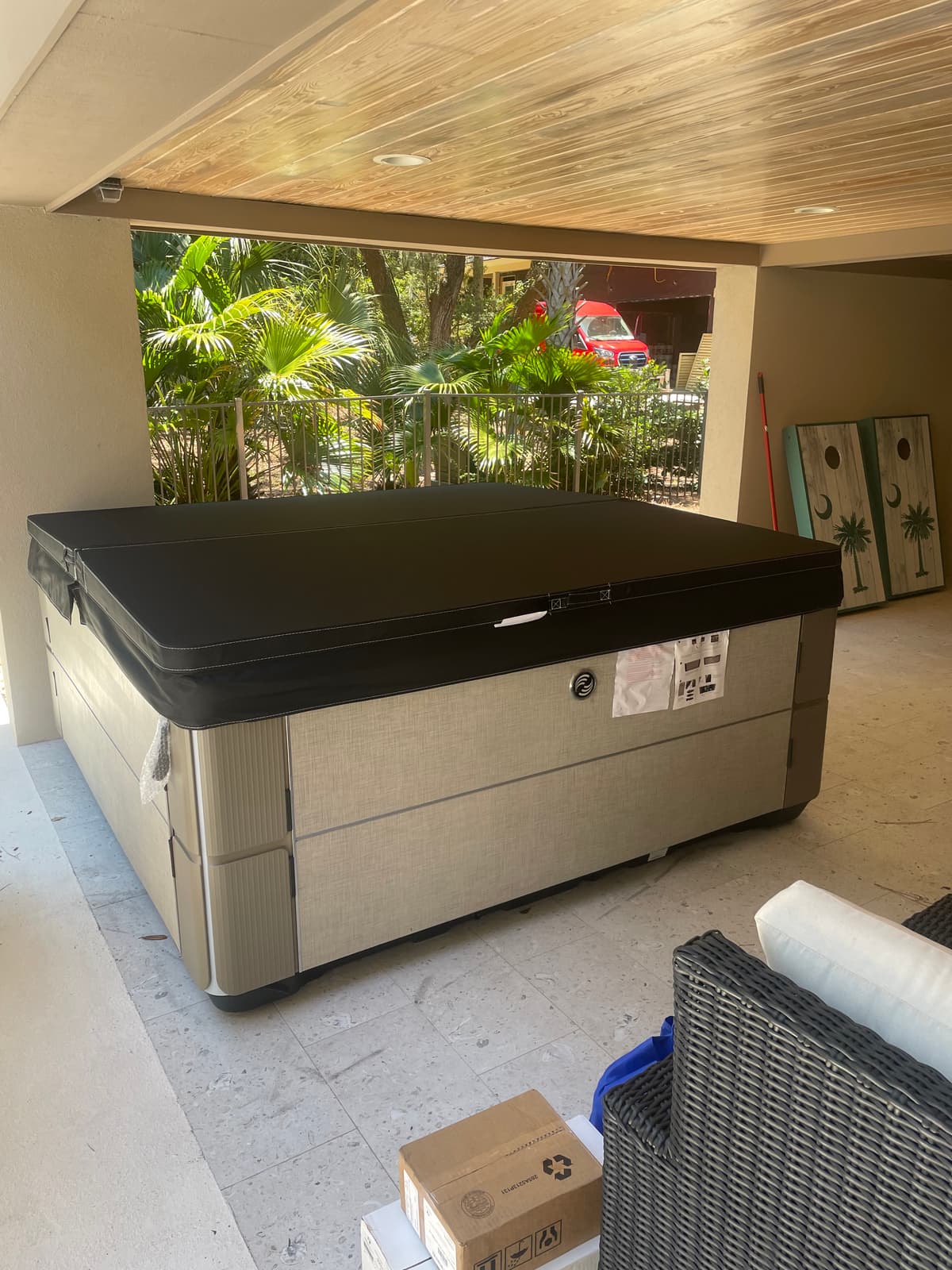 Covered lanai drop · Savannah, GA